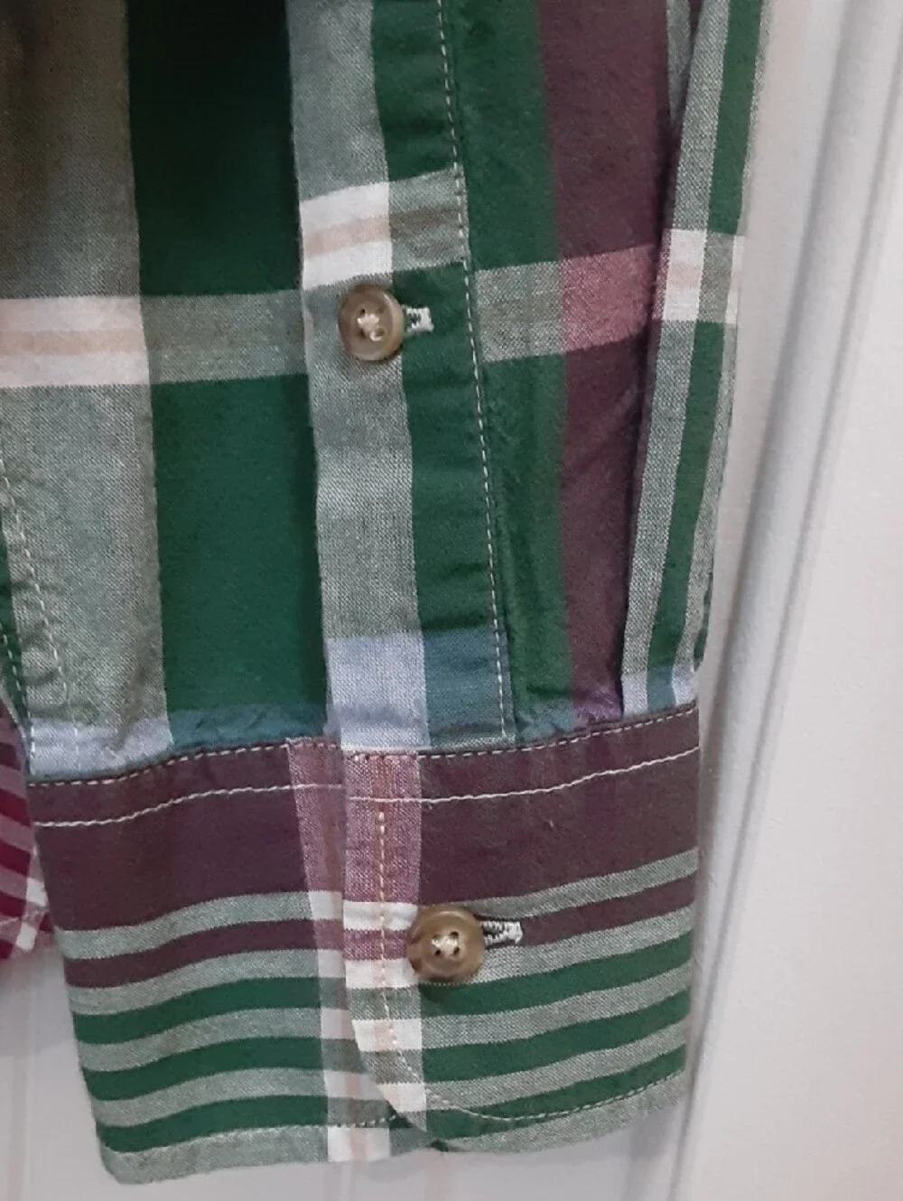 J. Crew Men's Classic Indian Madras Plaid Button-Down Shirt - Medium